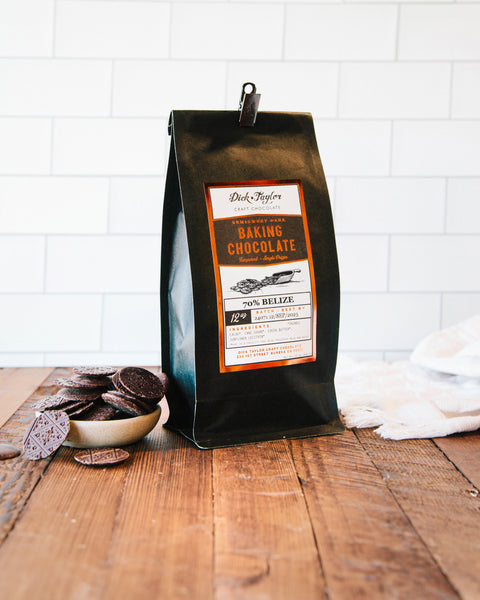 70% Belize Baking Chocolate Chips – Dick Taylor Craft Chocolate
