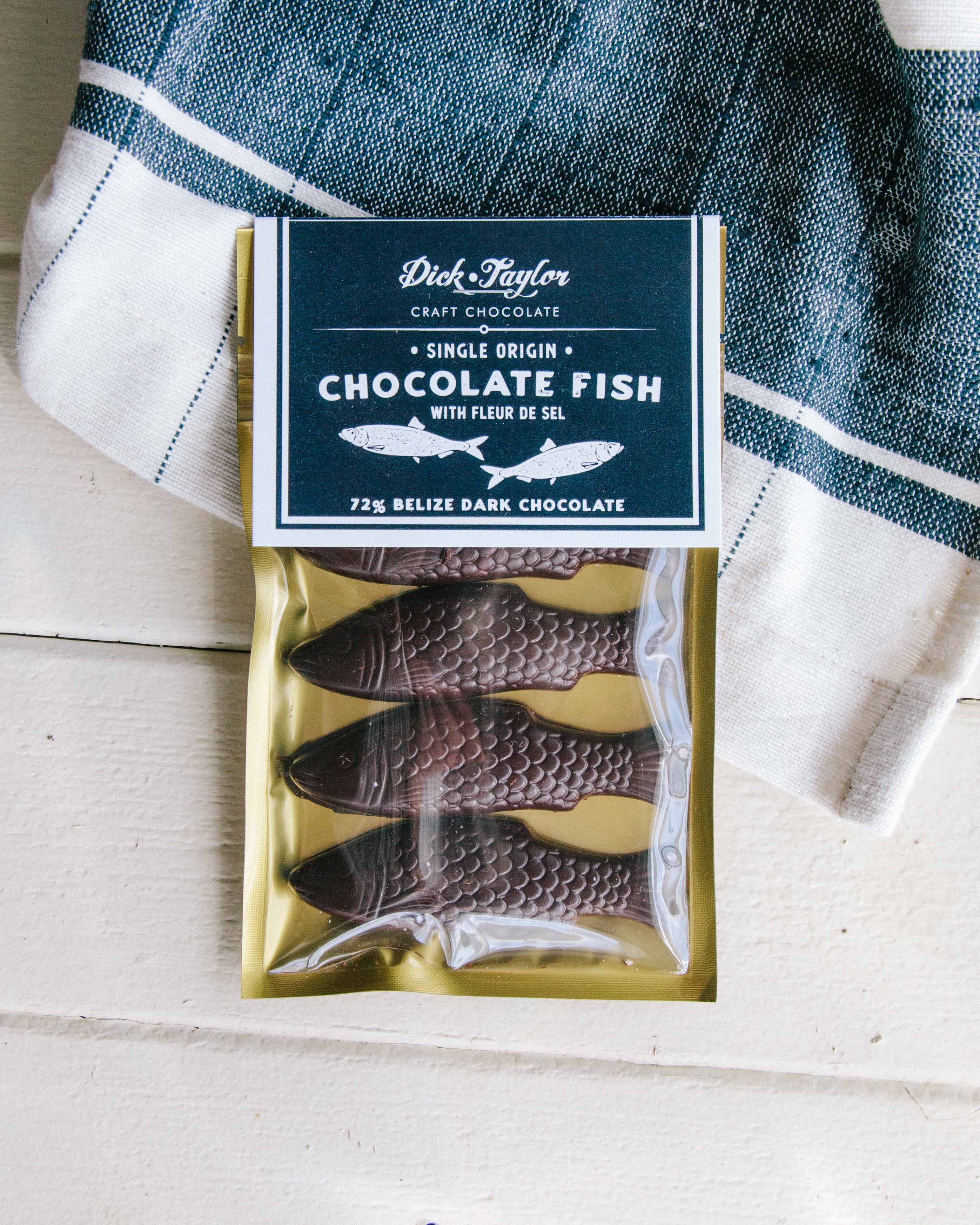 Dark Chocolate Fish includes 4 confections