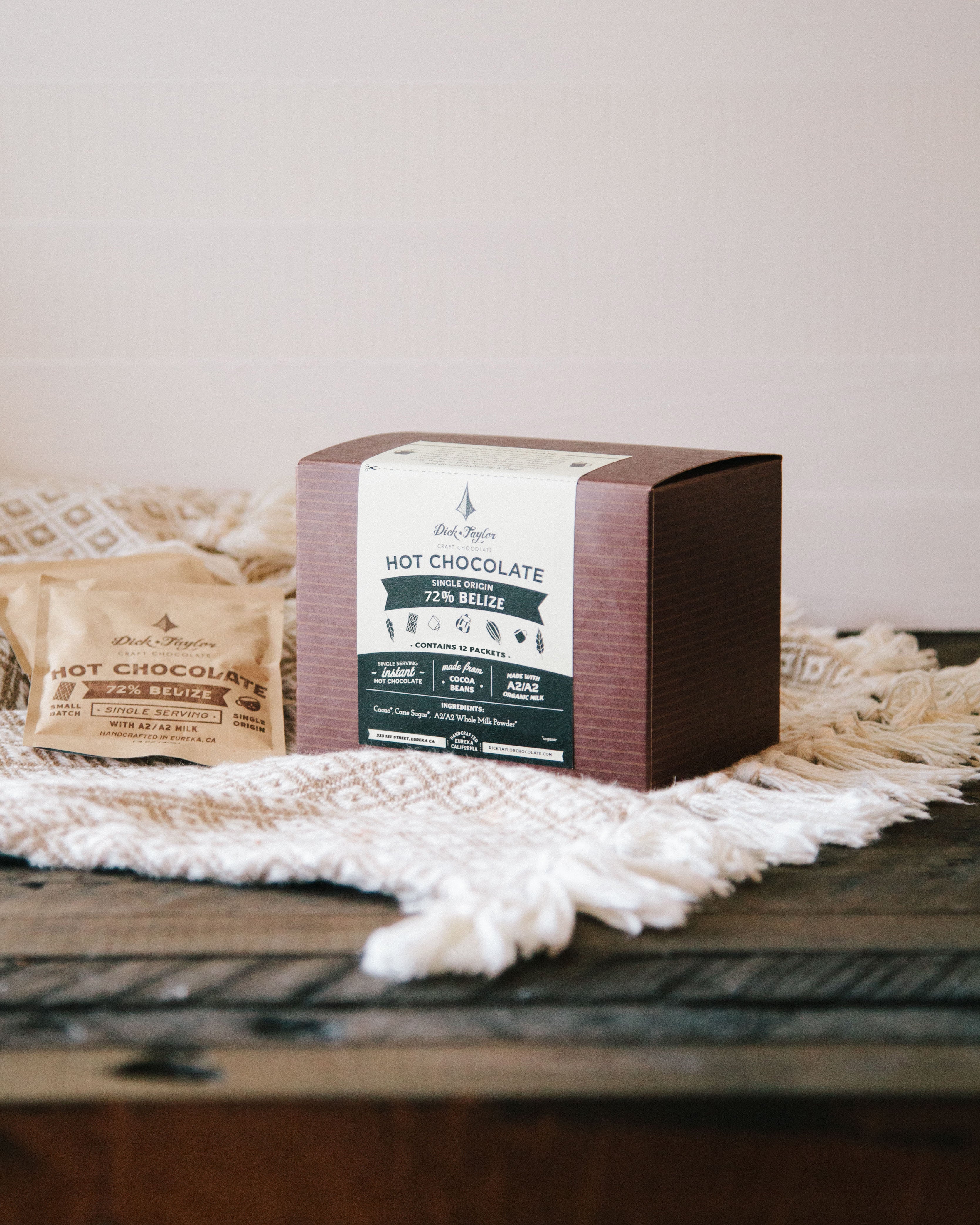 Case of 12 - Hot Chocolate Packets – Dick Taylor Craft Chocolate