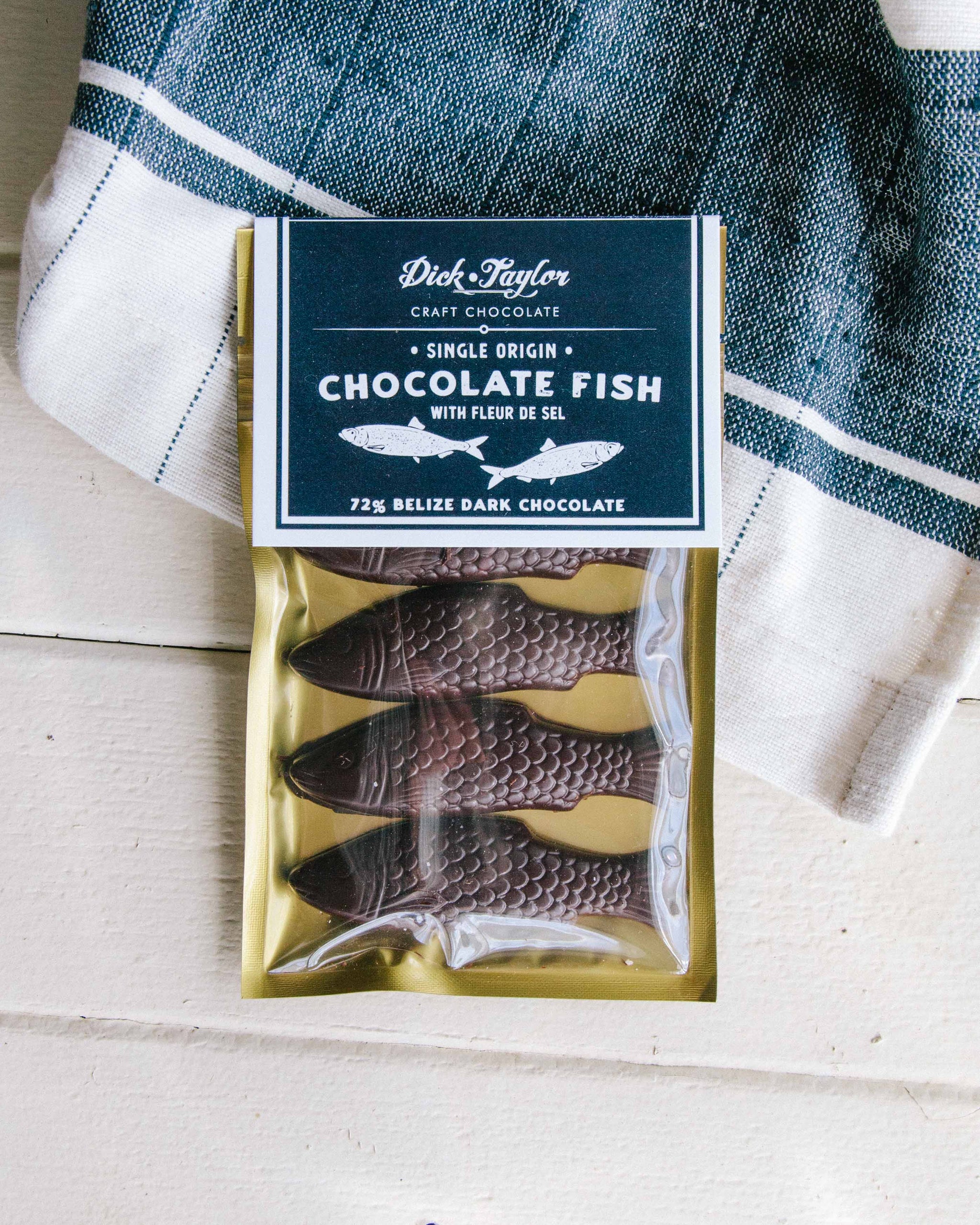 Dark Chocolate Fish Confection – Dick Taylor Craft Chocolate